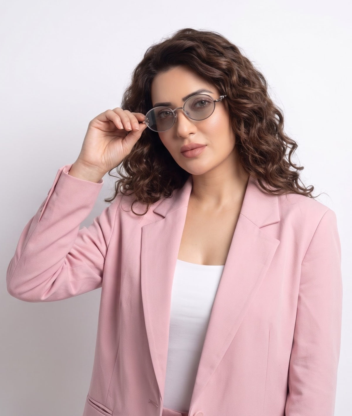 Luxy Silver Grey Oval Women Sunglasses