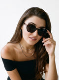 Sovereign Gold Black Cateye Women Sunglasses