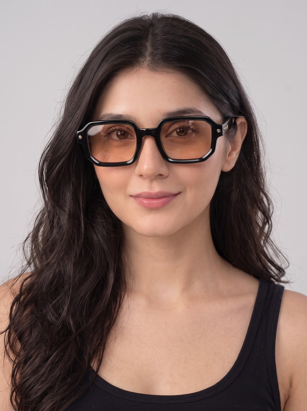 High On Trend Black Peach Women Sunglasses