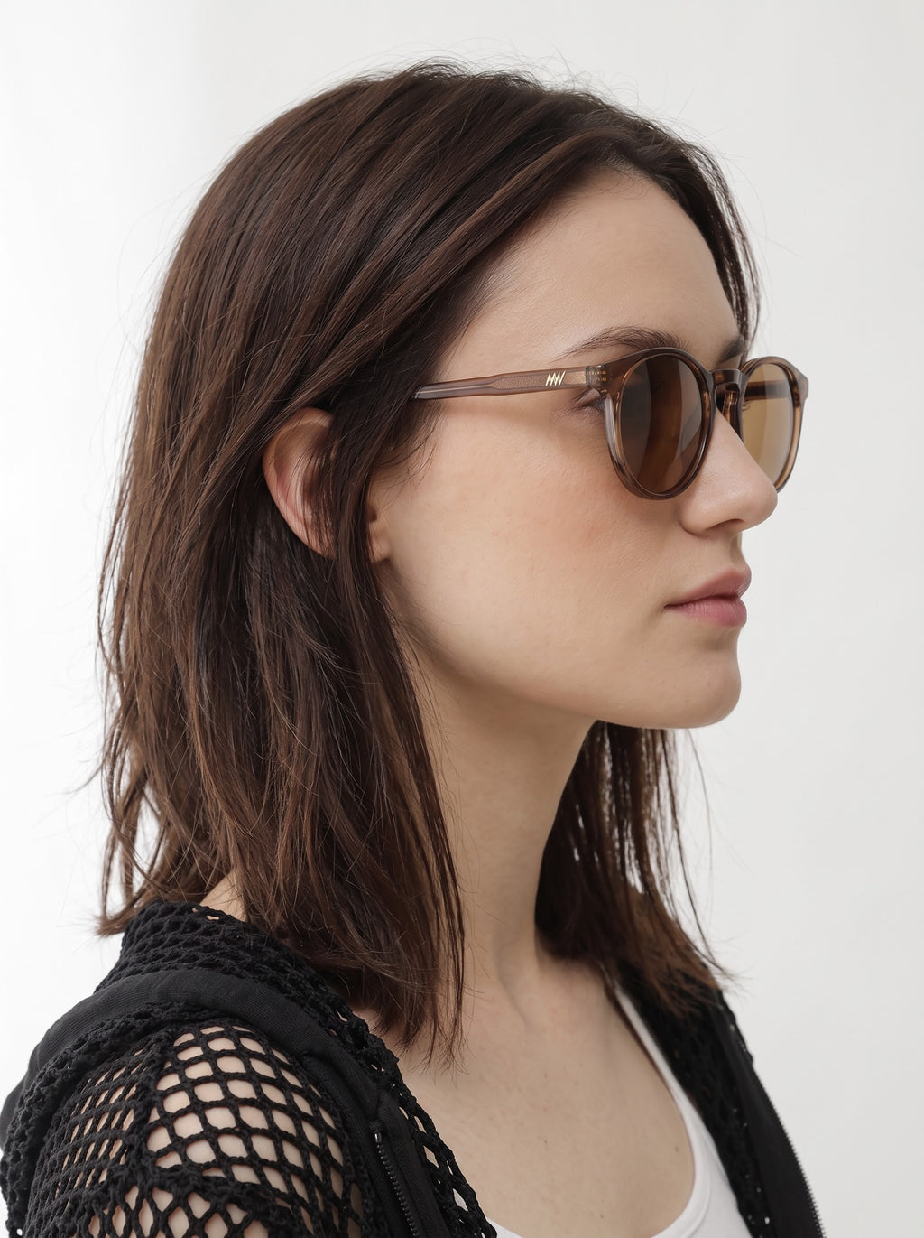 Echelon Pento Shaped Peach Women Sunglasses