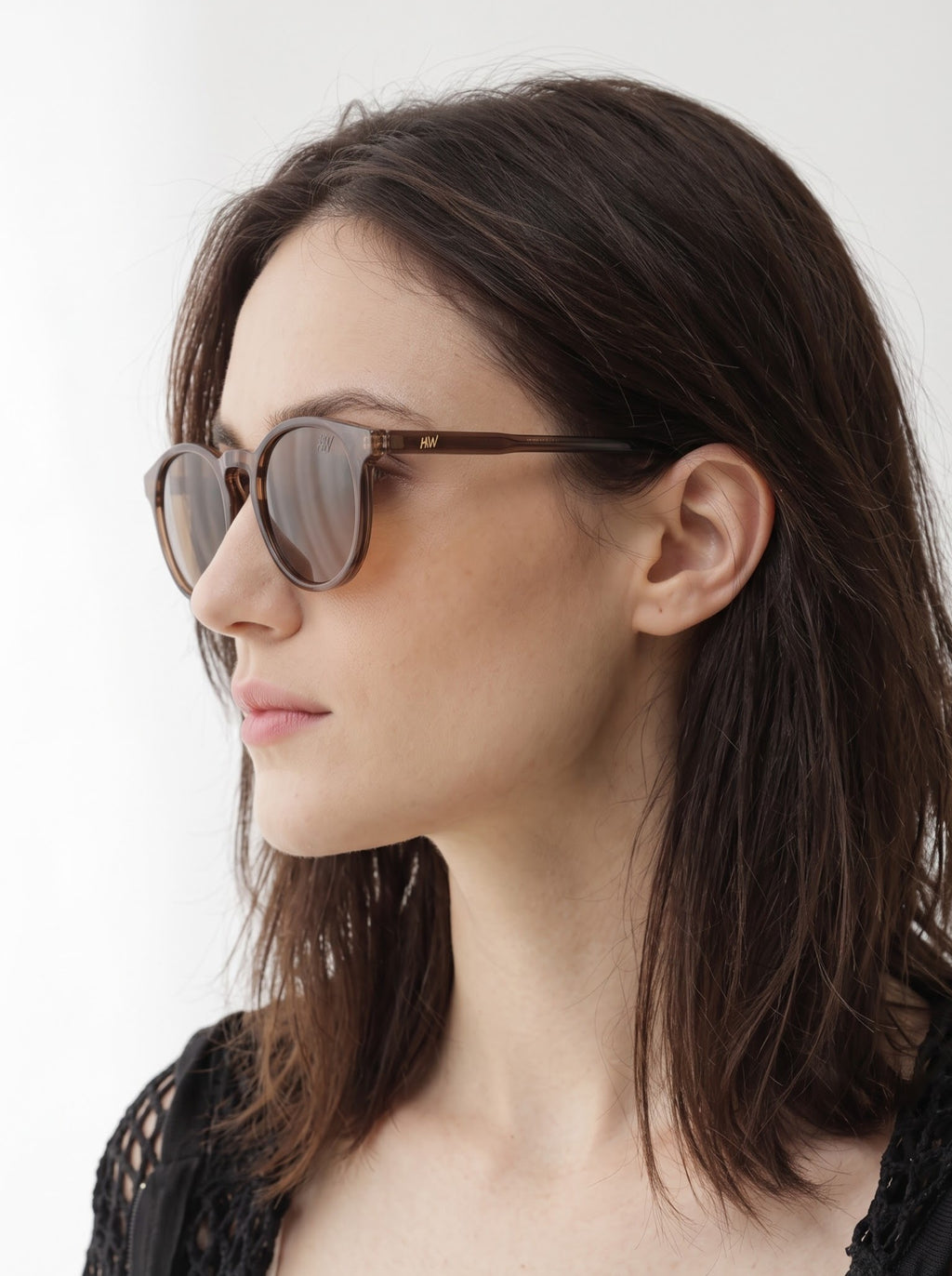 Echelon Pento Shaped Peach Women Sunglasses
