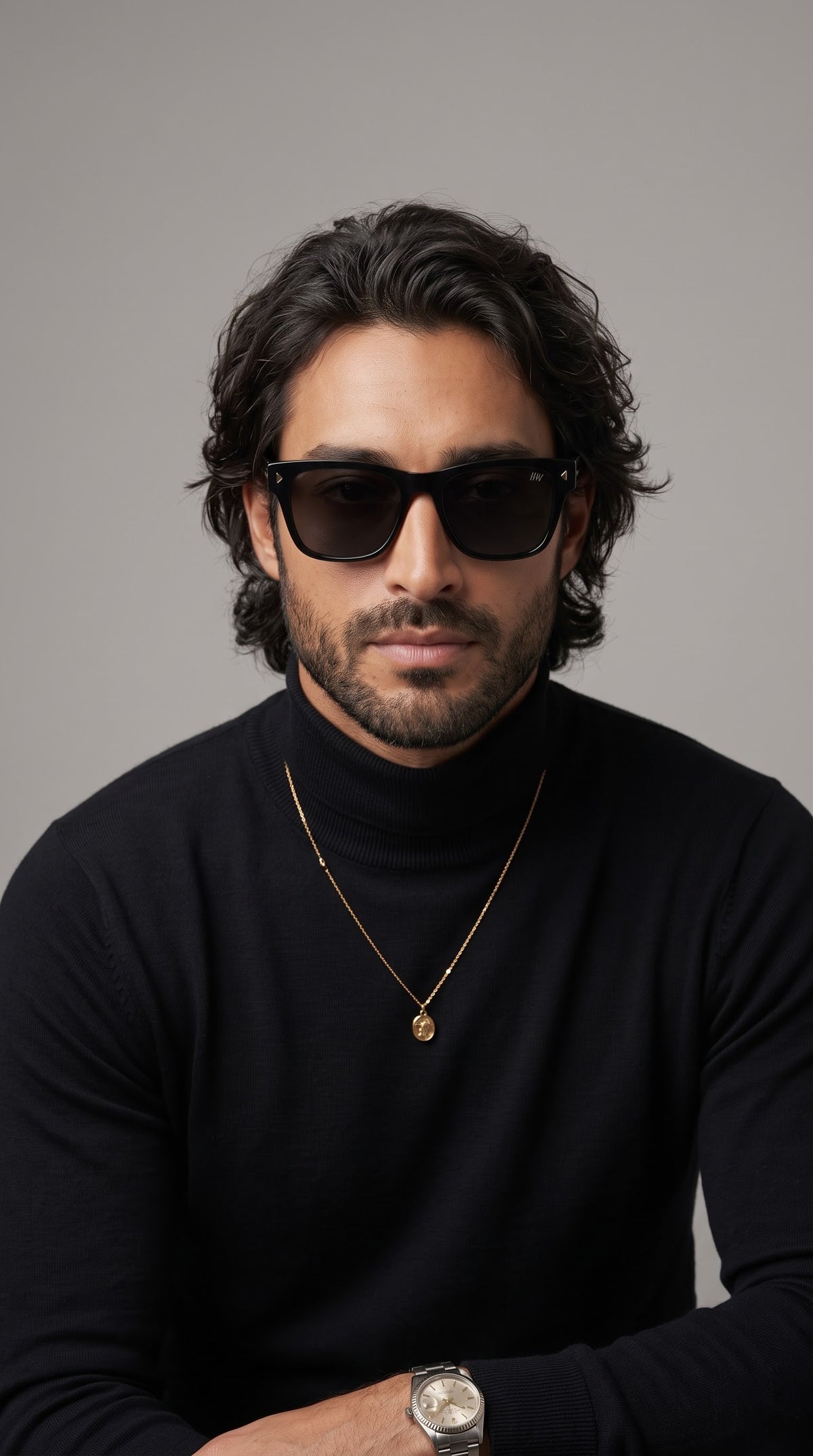 Kaelix UV Protected Wayfarer Men Sunglasses Black