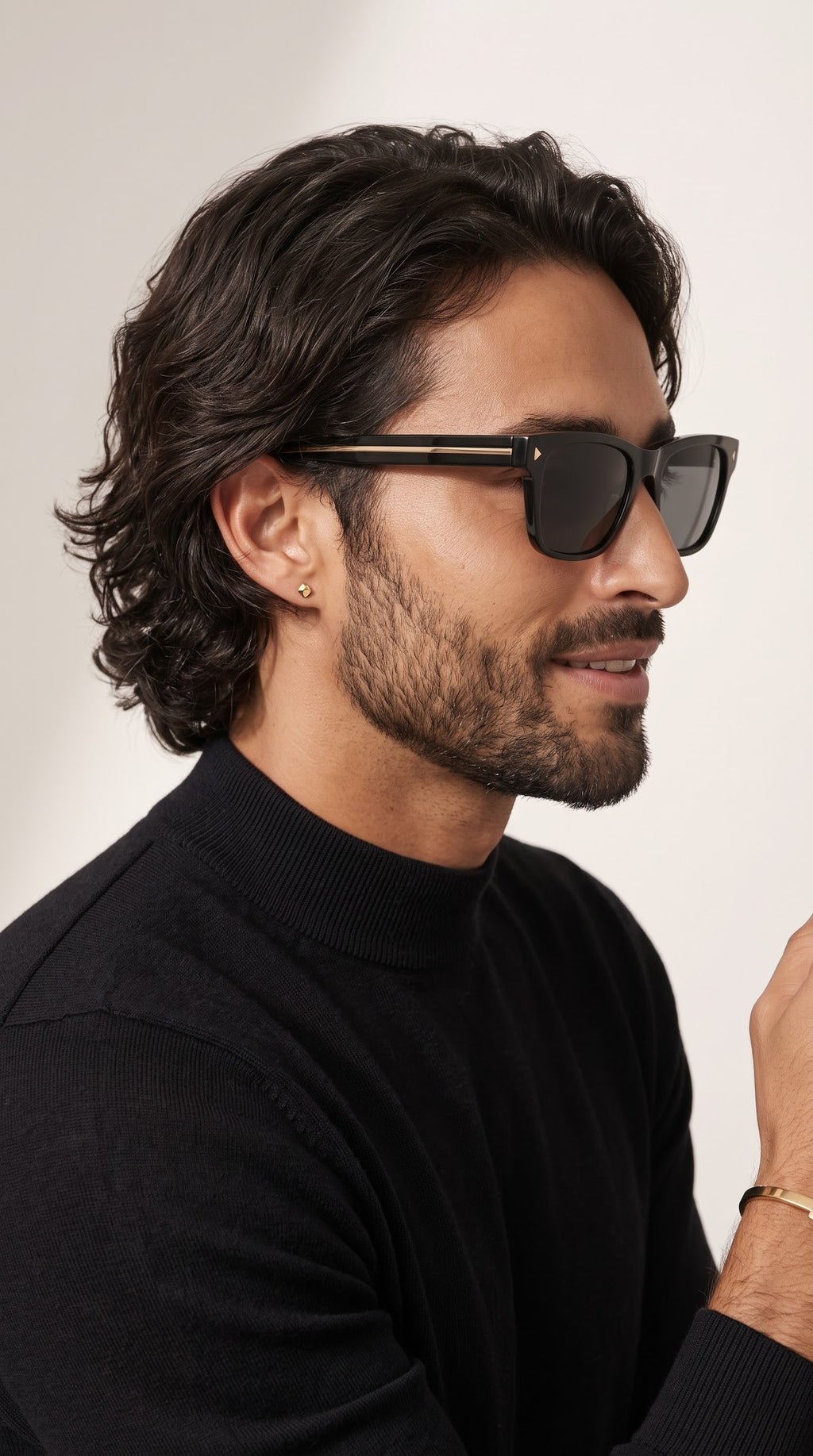 Kaelix UV Protected Wayfarer Men Sunglasses Black