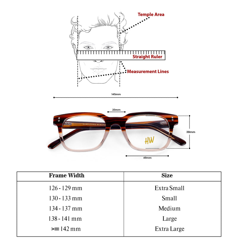 HW brown transy wayfarer optical - Male