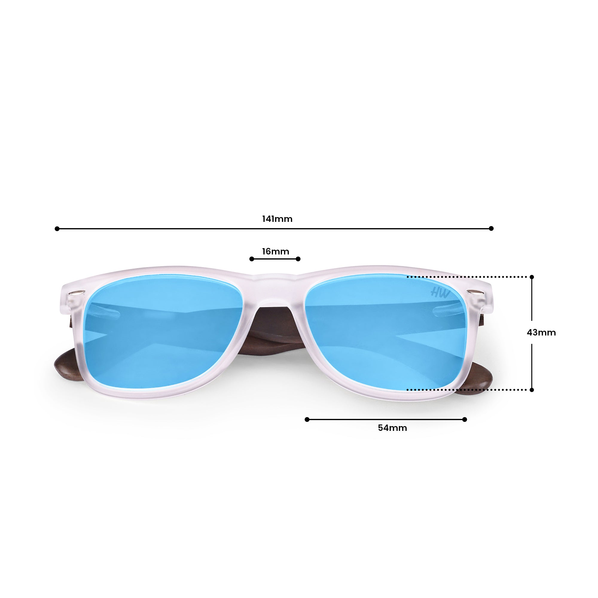 Men Wayfarer UV Protected Sunglasses Reflector  Blue