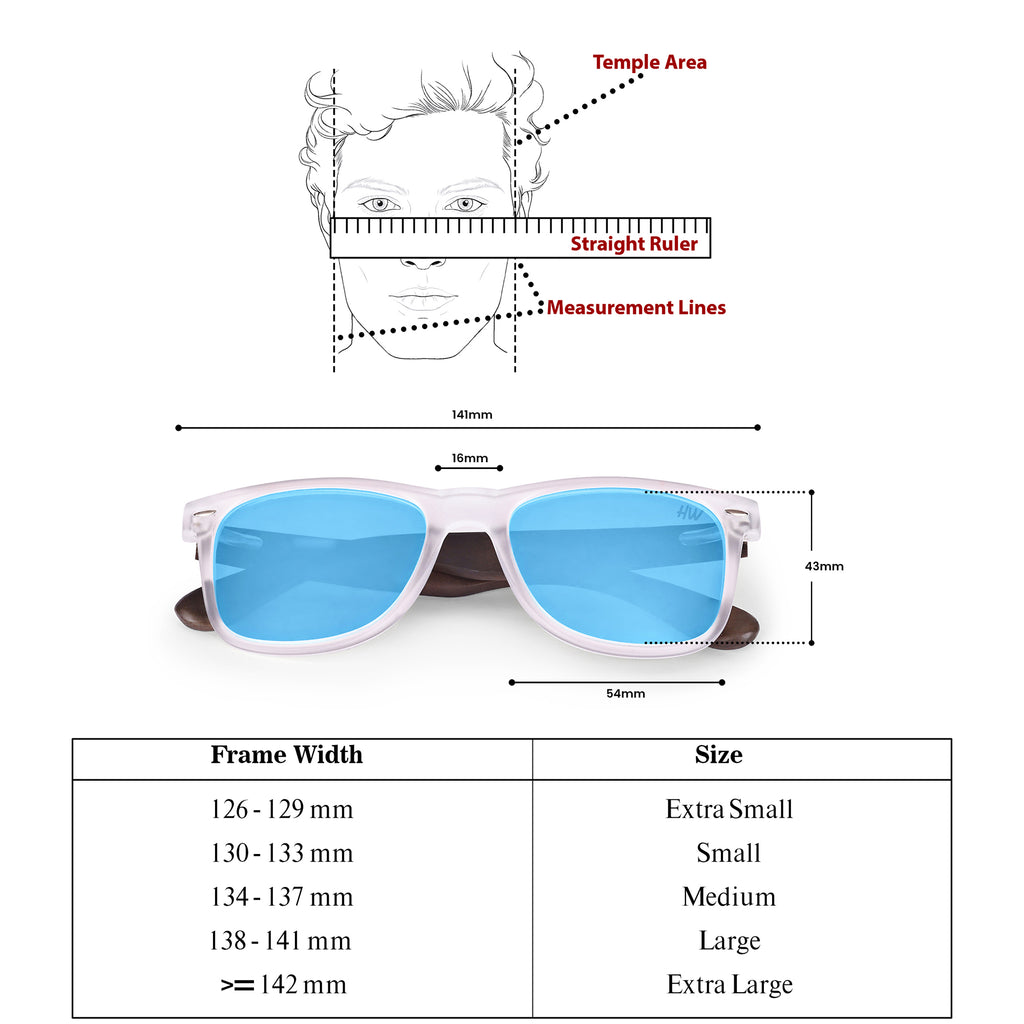 Men Wayfarer UV Protected Sunglasses Reflector  Blue