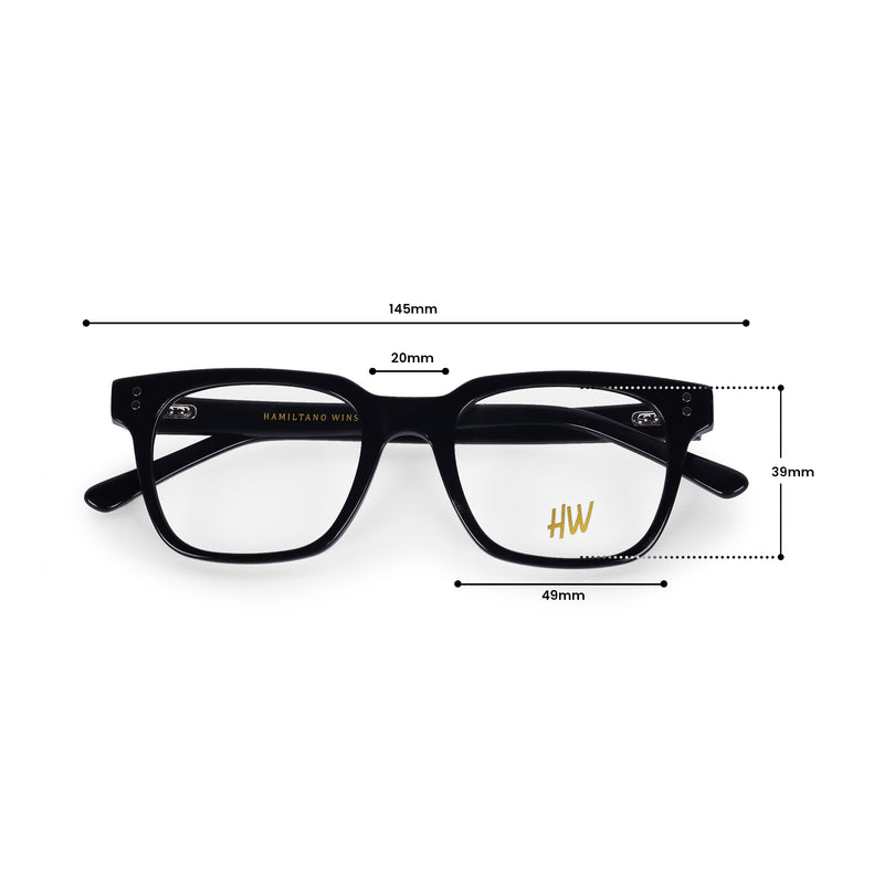HW black unisex wayfarer optical - Male