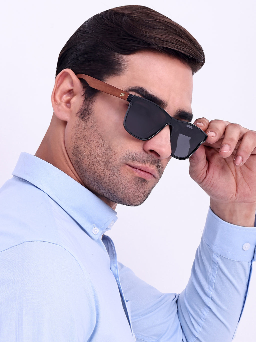 Men Wayfarer UV Protected Sunglasses Black