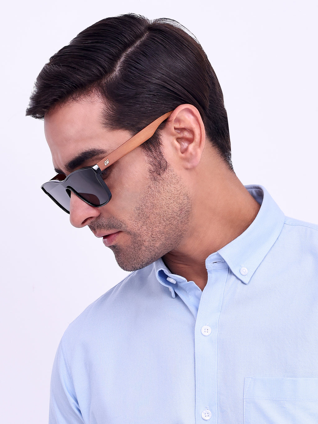 Men Wayfarer UV Protected Sunglasses Black