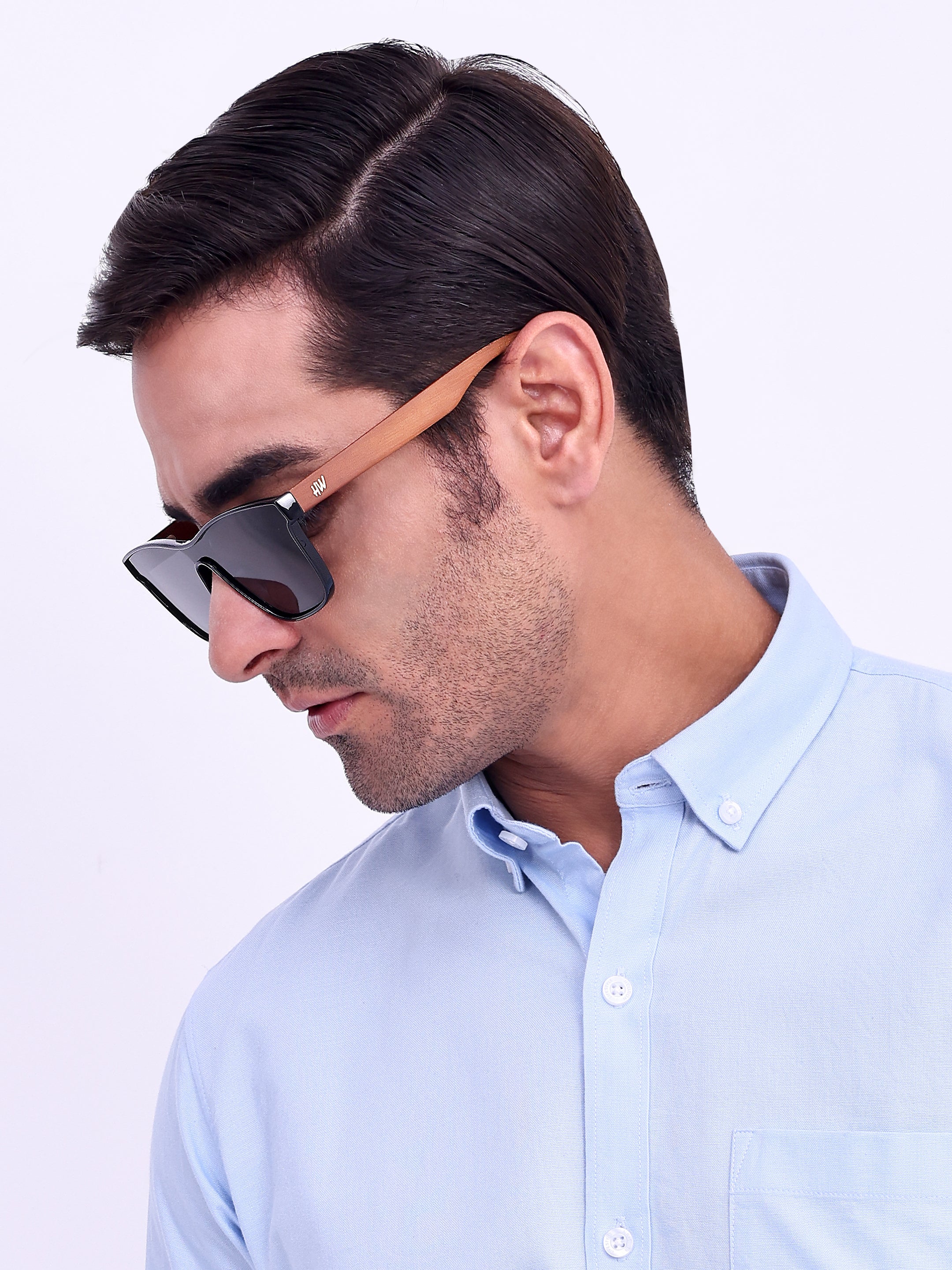 Men Wayfarer UV Protected Sunglasses Black