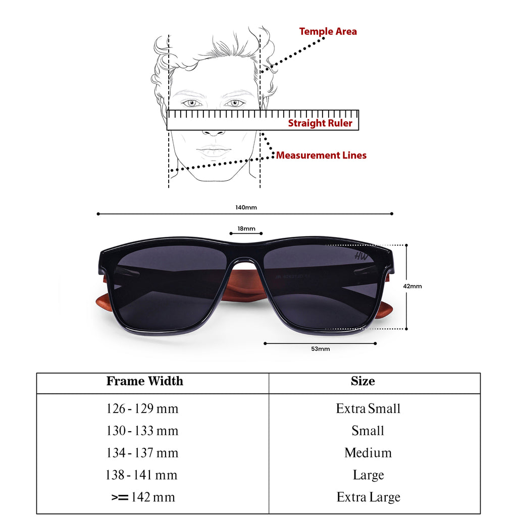 Men Wayfarer UV Protected Sunglasses Black