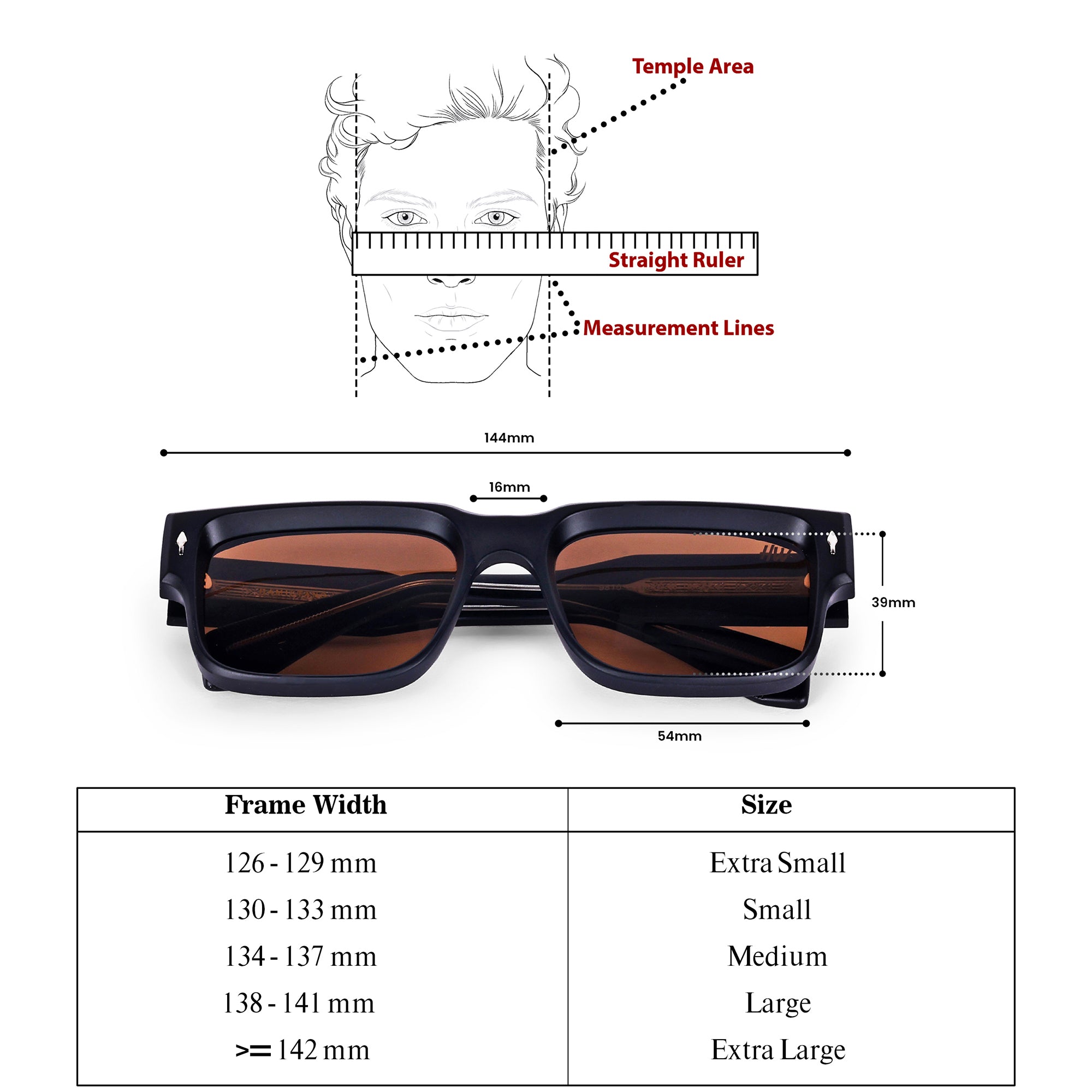 Men Wayfarer Rectangular UV Protected Sunglasses Brown