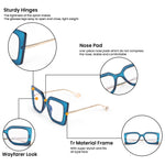 HW green womens oversized optical