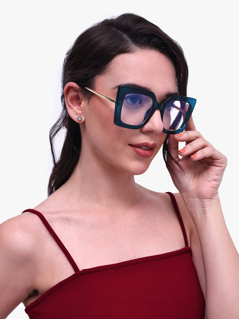 HW green womens oversized optical