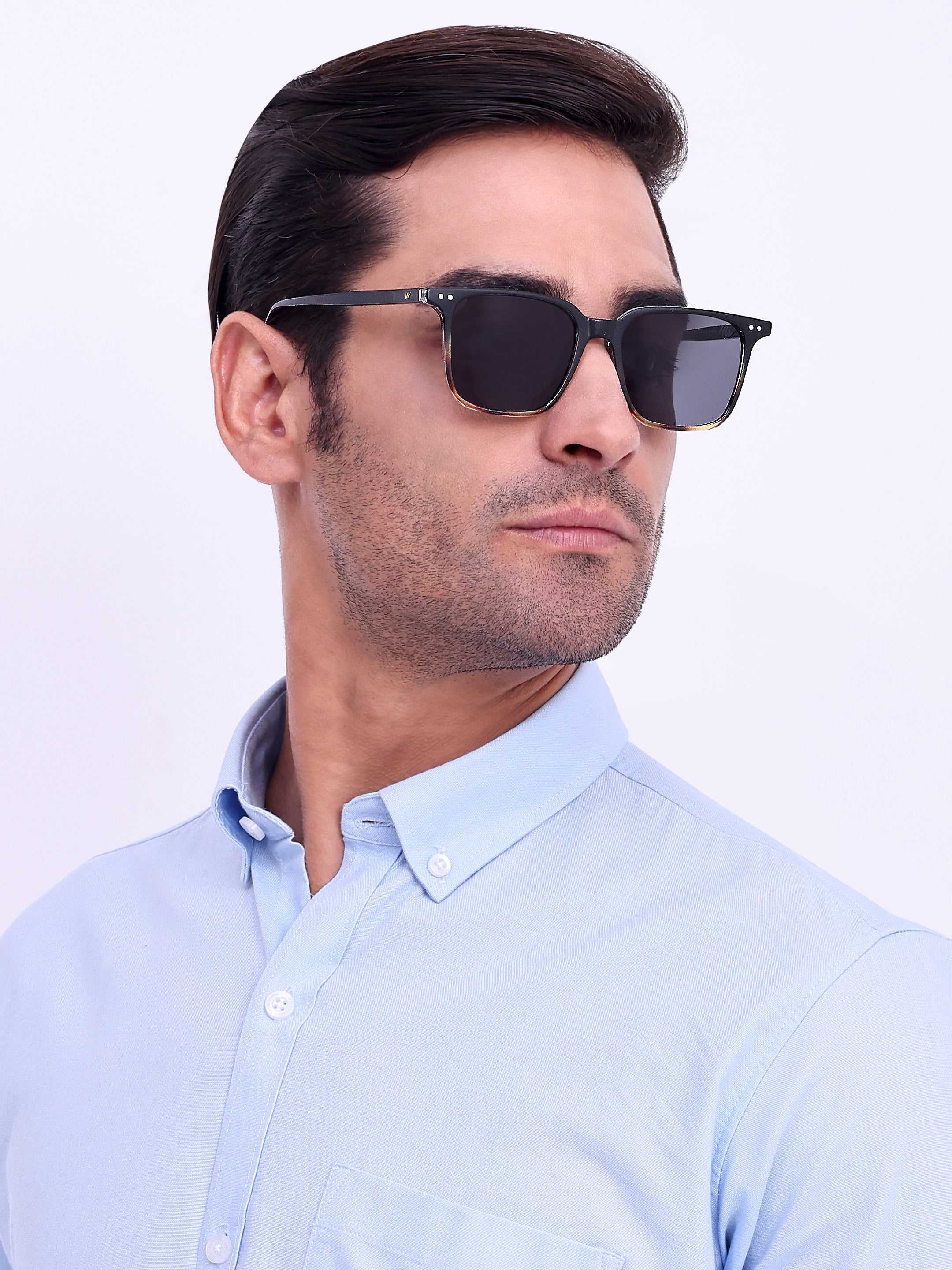 Men's Wayfarer UV Protected Sunglasses Black