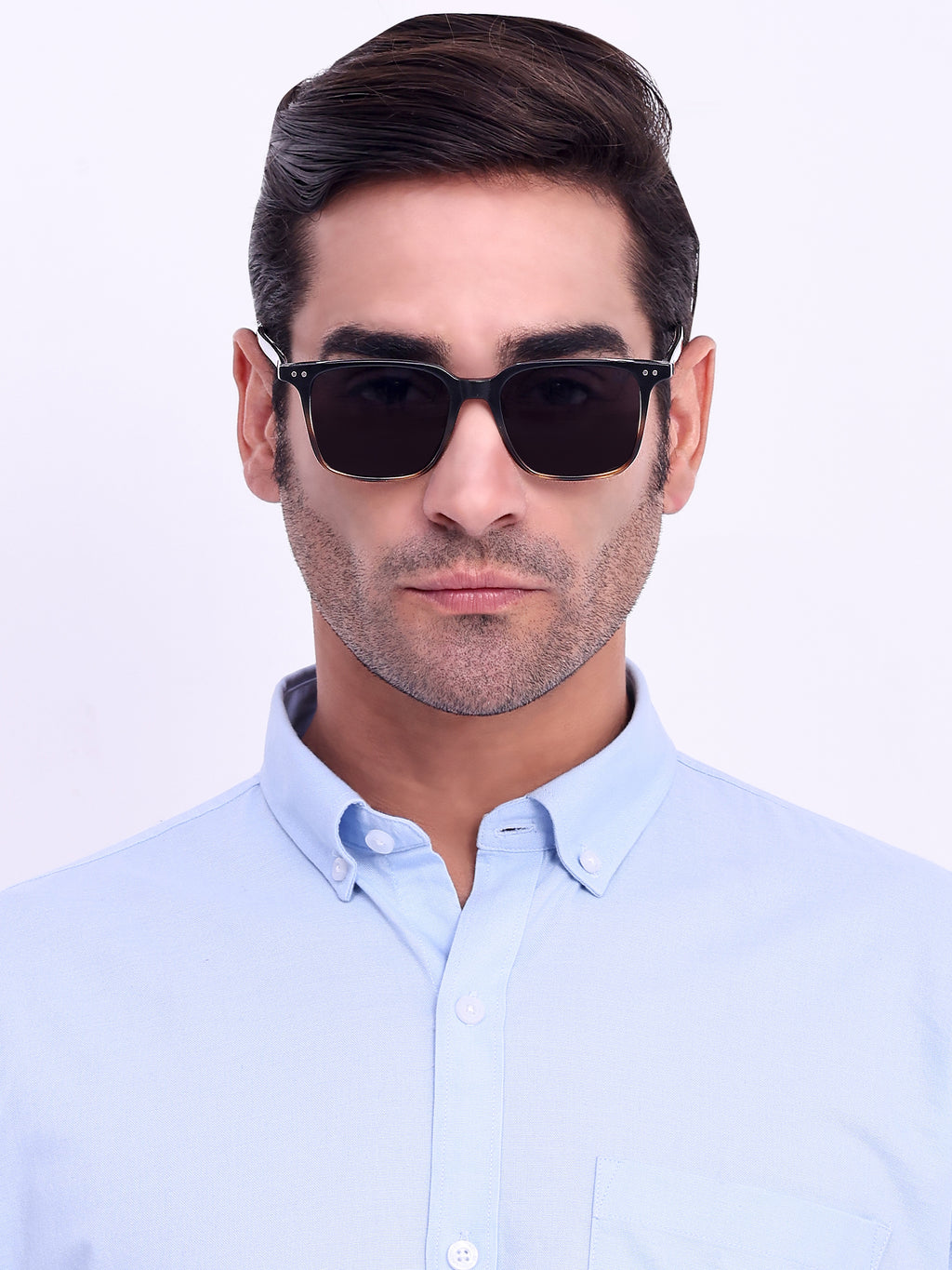 Men's Wayfarer UV Protected Sunglasses Black