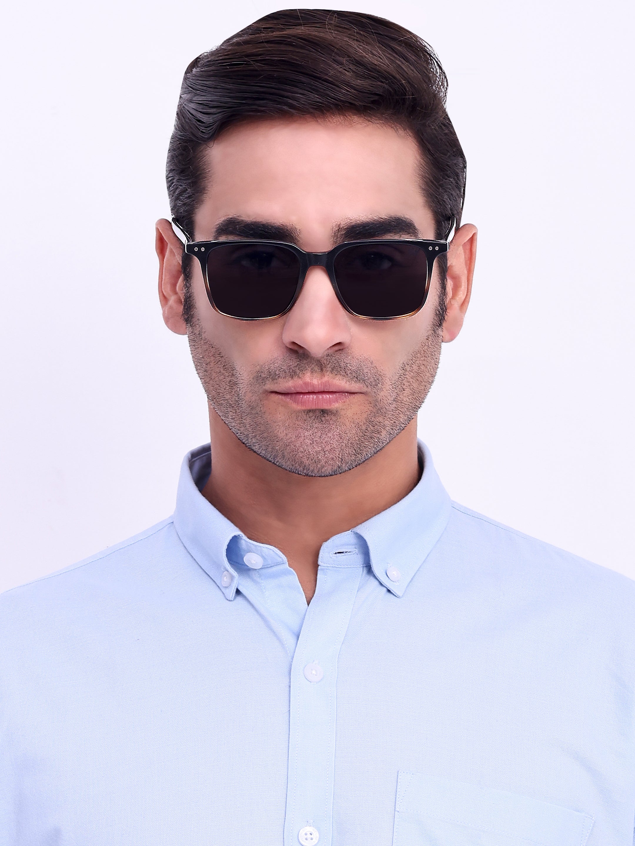 Men's Wayfarer UV Protected Sunglasses Black