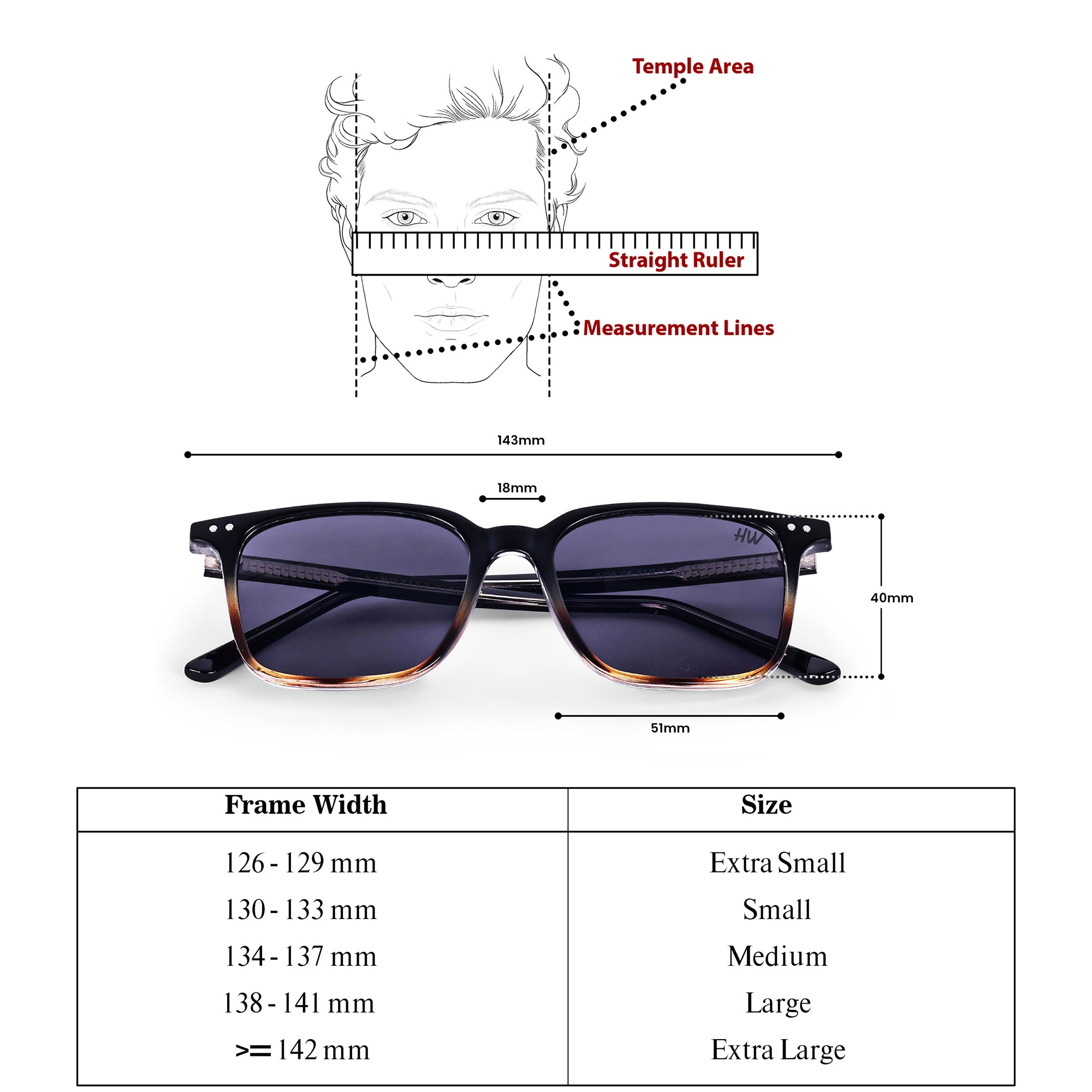 Men's Wayfarer UV Protected Sunglasses Black