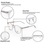 HW transparent round unisex optical - Male