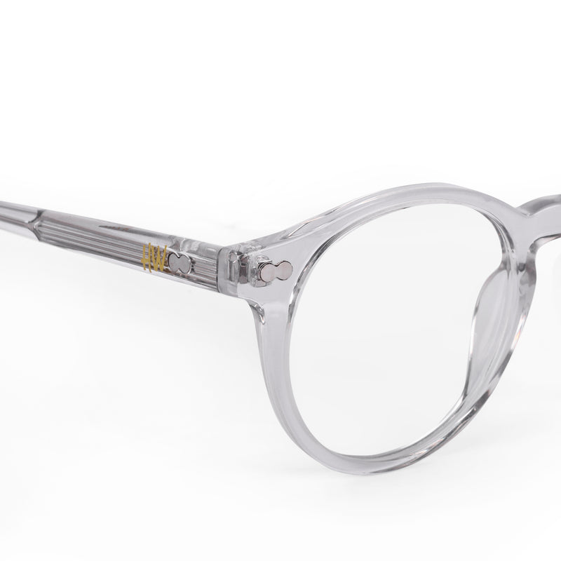 HW transparent round unisex optical - Male