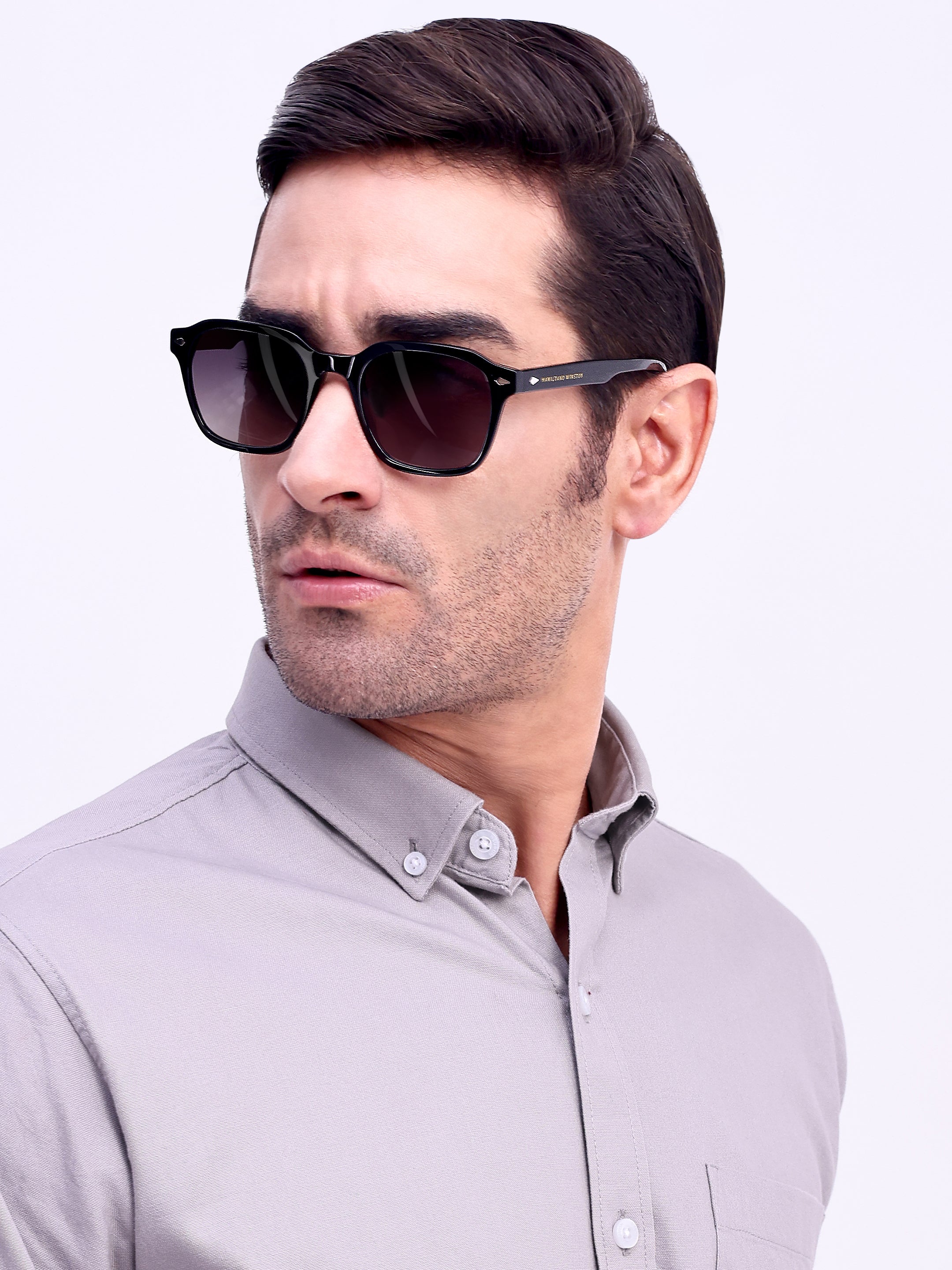Men Wayfarer UV Protected Sunglasses Black