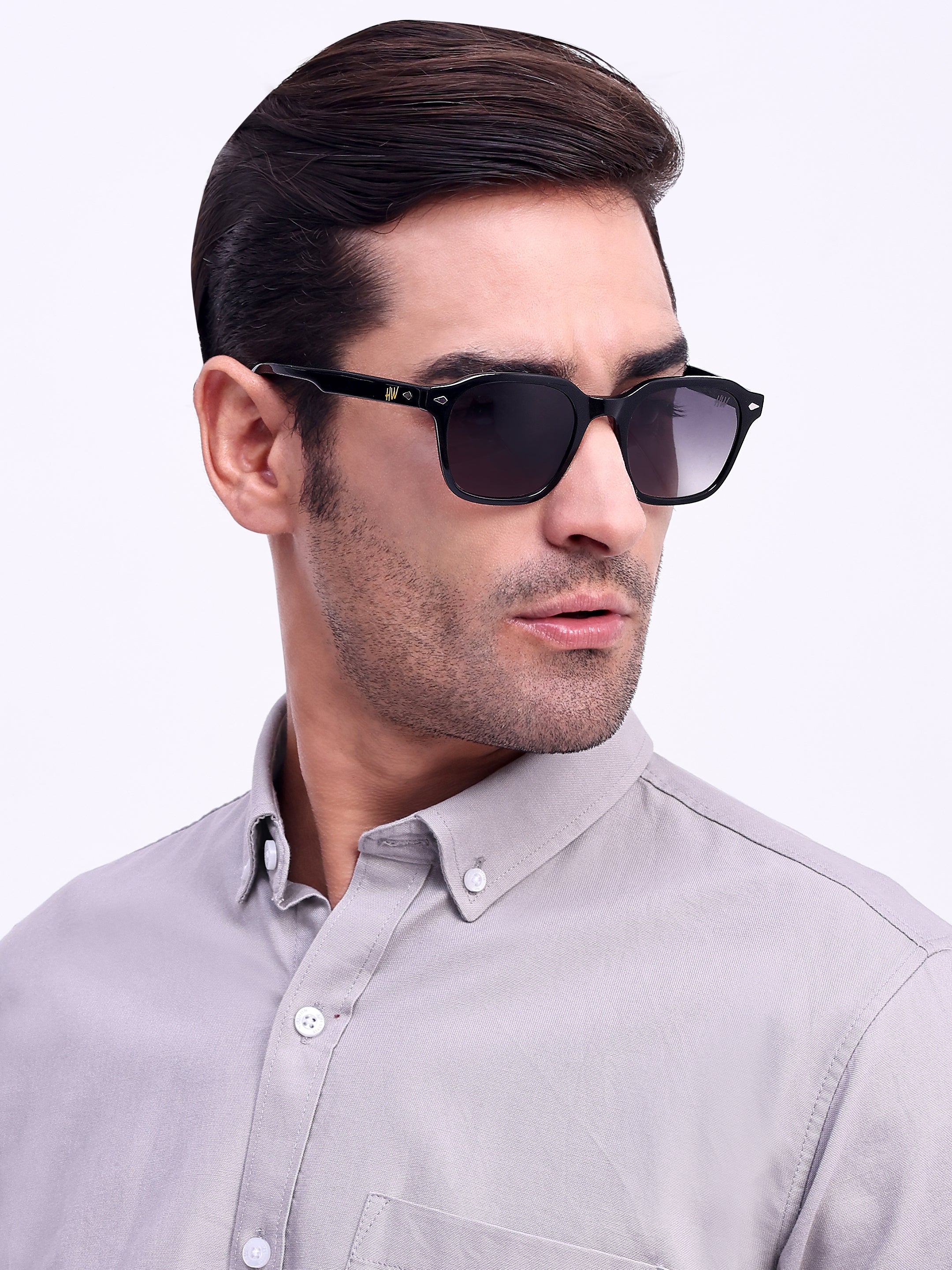Men Wayfarer UV Protected Sunglasses Black