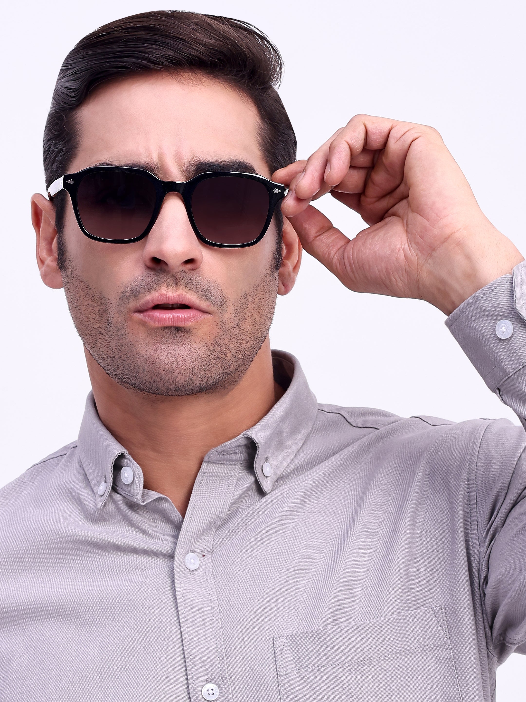 Men Wayfarer UV Protected Sunglasses Black