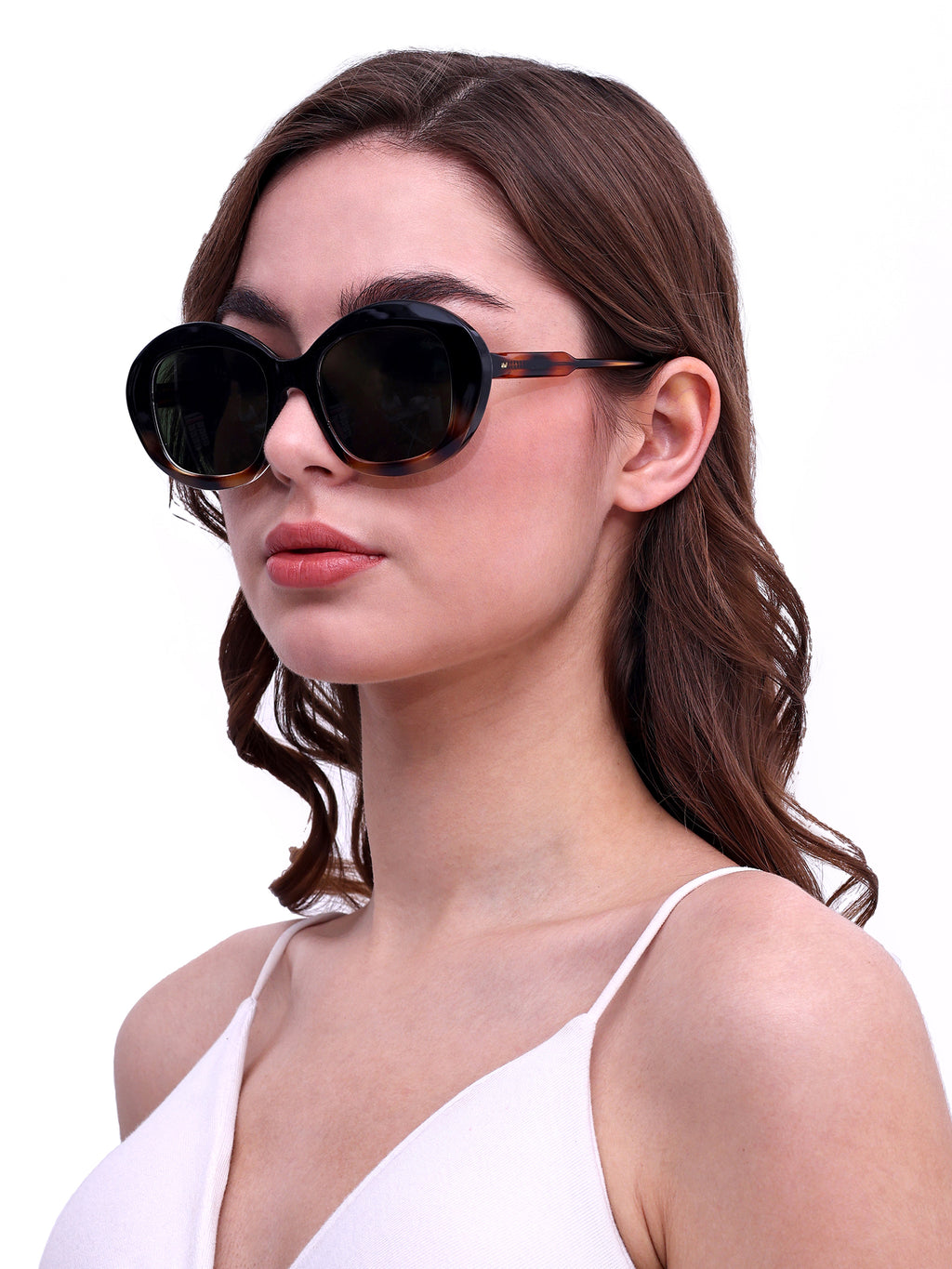 Women UV Protected Cat Eye Sunglasses Green