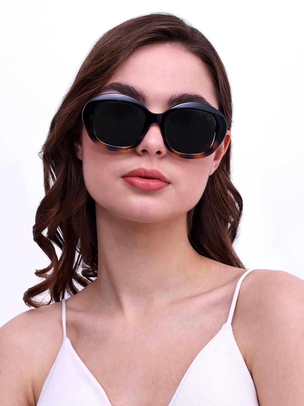 Women UV Protected Cat Eye Sunglasses Green