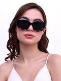 Women UV Protected Cat Eye Sunglasses Green