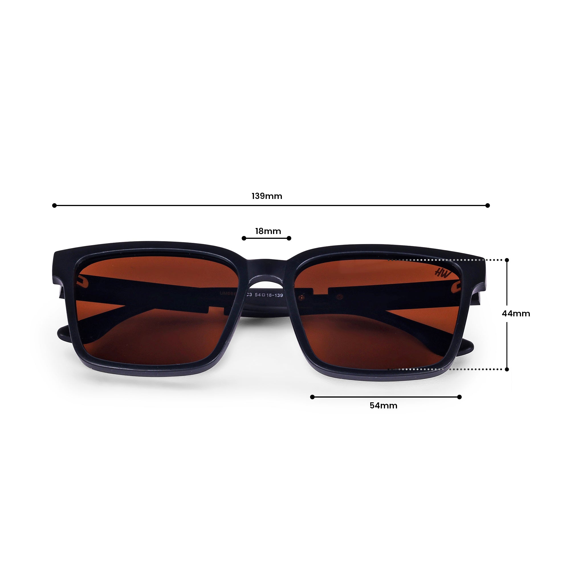 Men Wayfarer UV Protected Sunglasses Brown