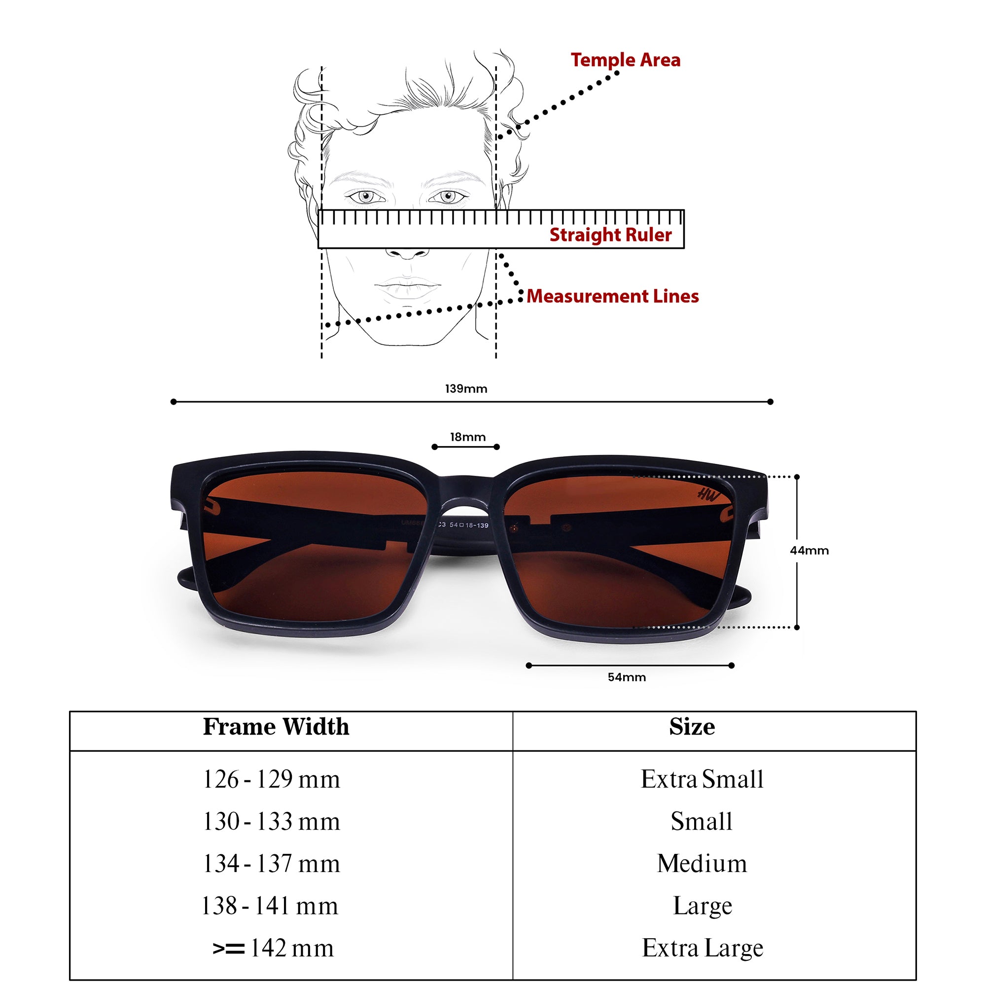 Men Wayfarer UV Protected Sunglasses Brown