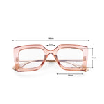 HW peach oversized womens optical