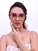 HW peach oversized womens optical