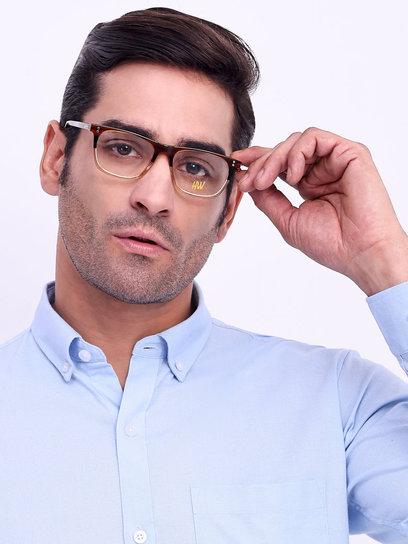 HW basic leopard wayfarer unisex optical - Male