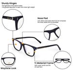 HW black wayfarer unisex optical - Female