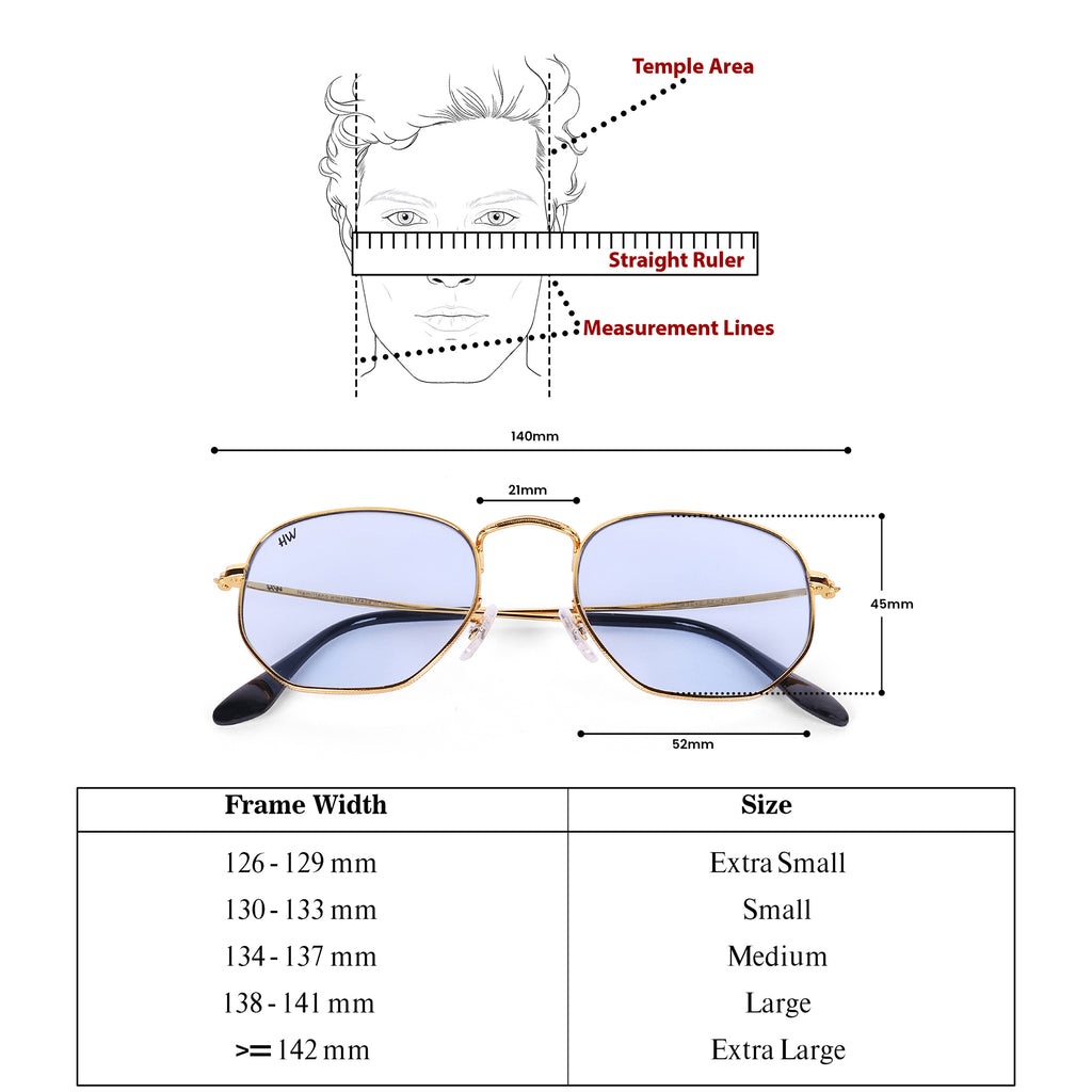 Men Hexagon UV Protected Sunglasses Light Grey