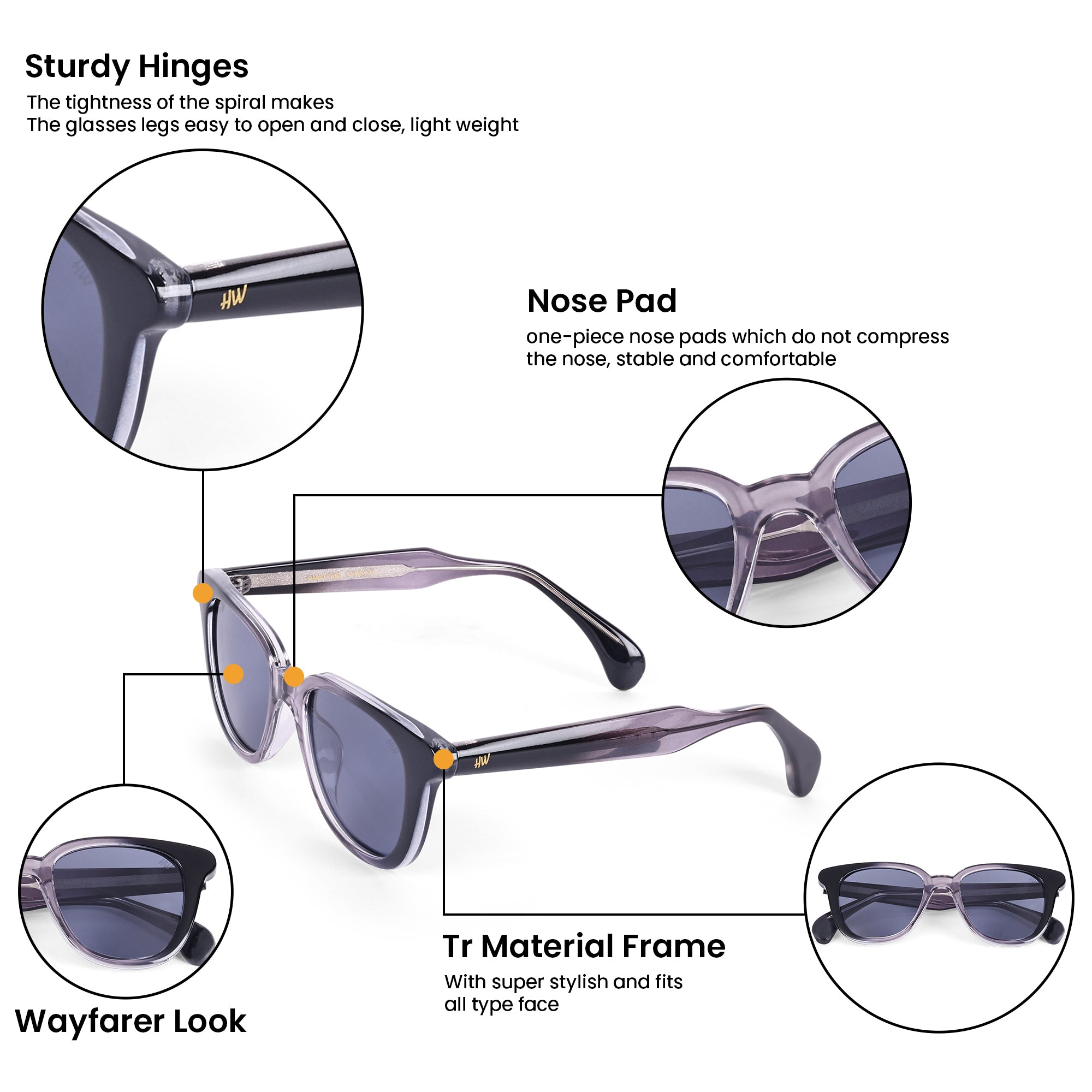 Women UV Protected Wayfarer Sunglasses Black