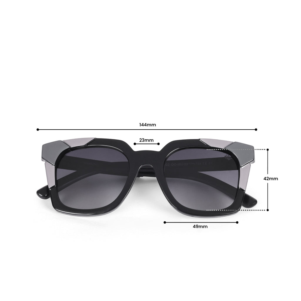 Women UV Protected Wayfarer Sunglasses Black