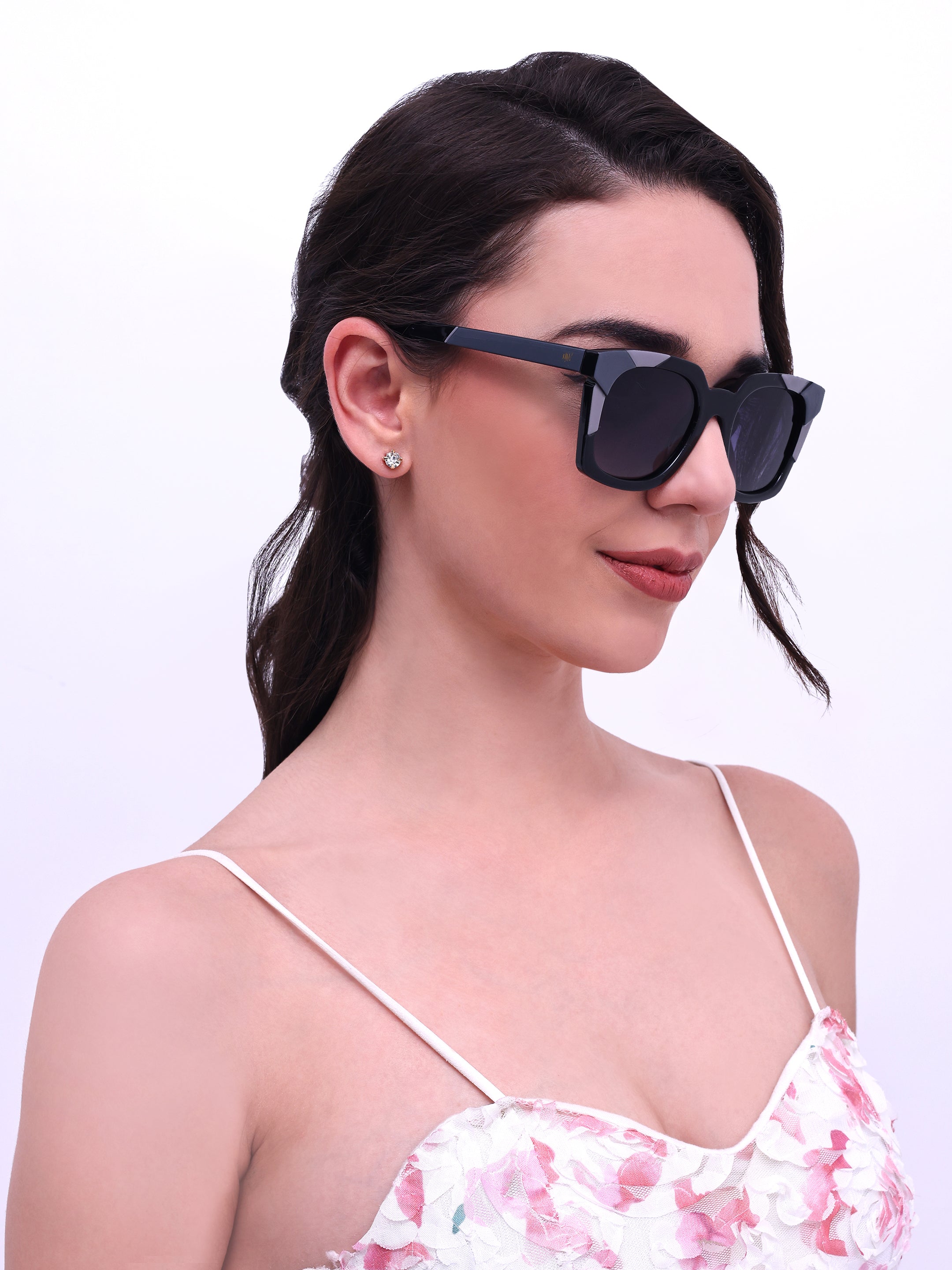 Women UV Protected Wayfarer Sunglasses Black
