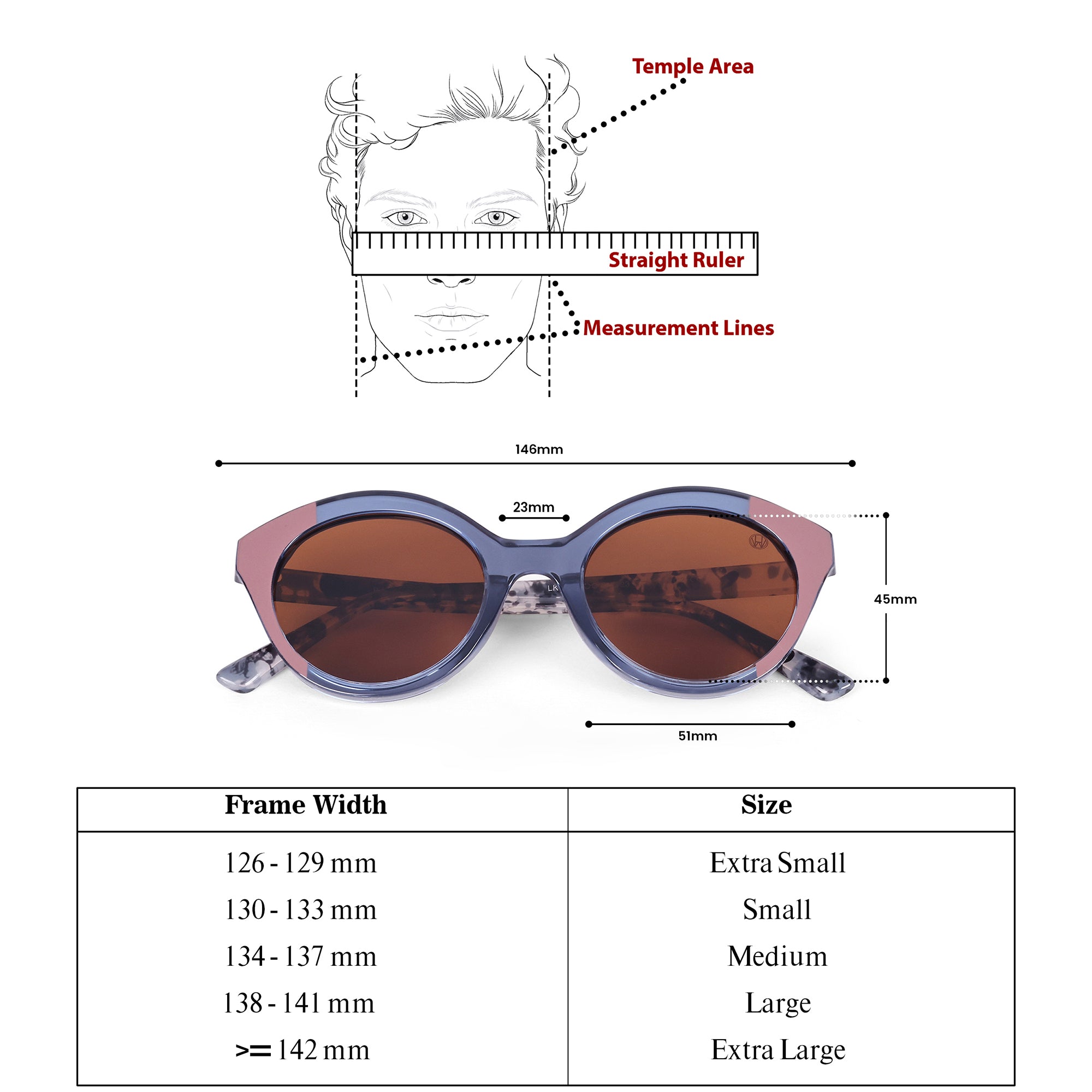 Women UV Protected Cat Eye Sunglasses Brown