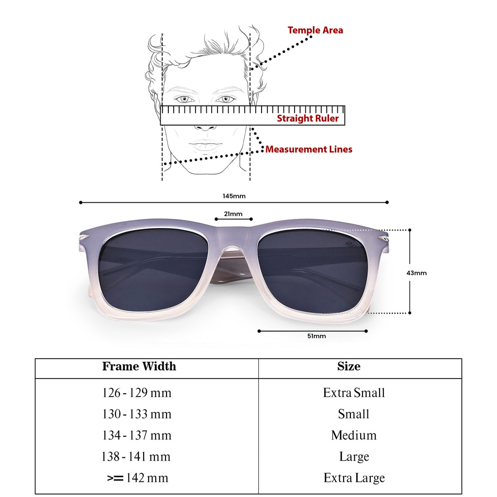 Men Wayfarer UV Protected Sunglasses Black