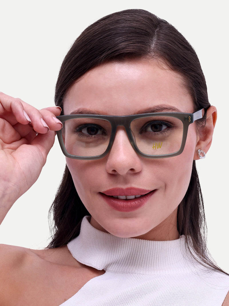 HW basic grey unisex wayfarer optical - Female