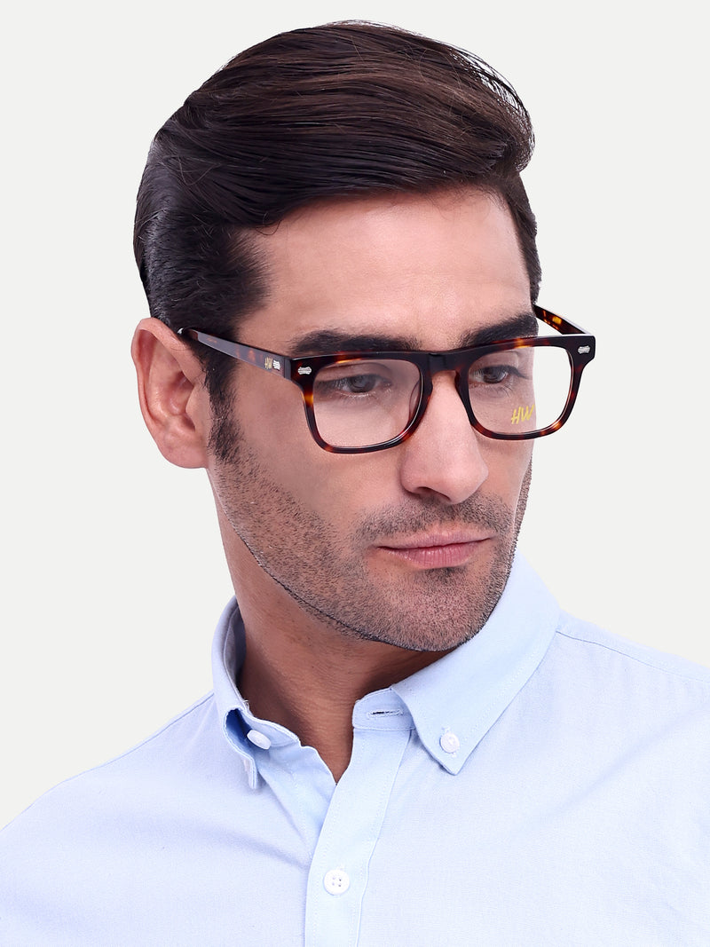 HW leopard wayfarer unisex optical - Male