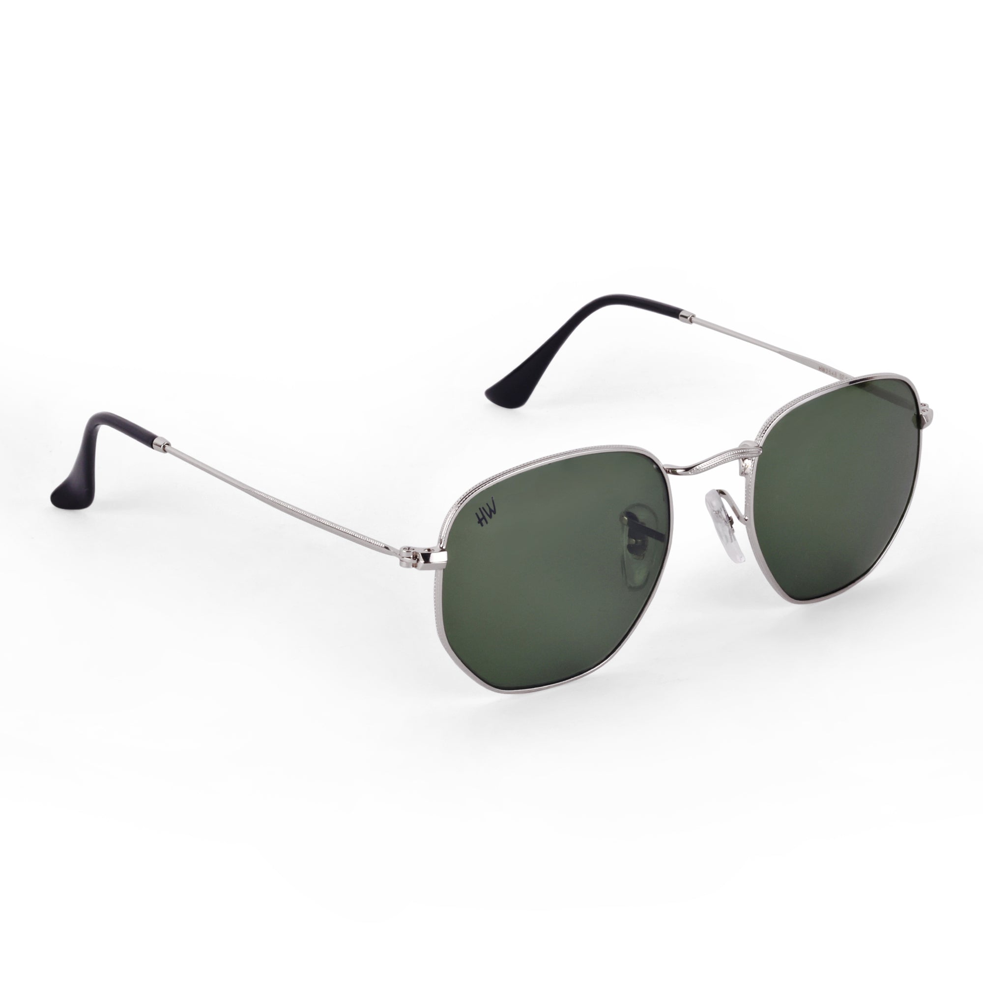 Men Hexagon UV Protected Sunglasses Grey