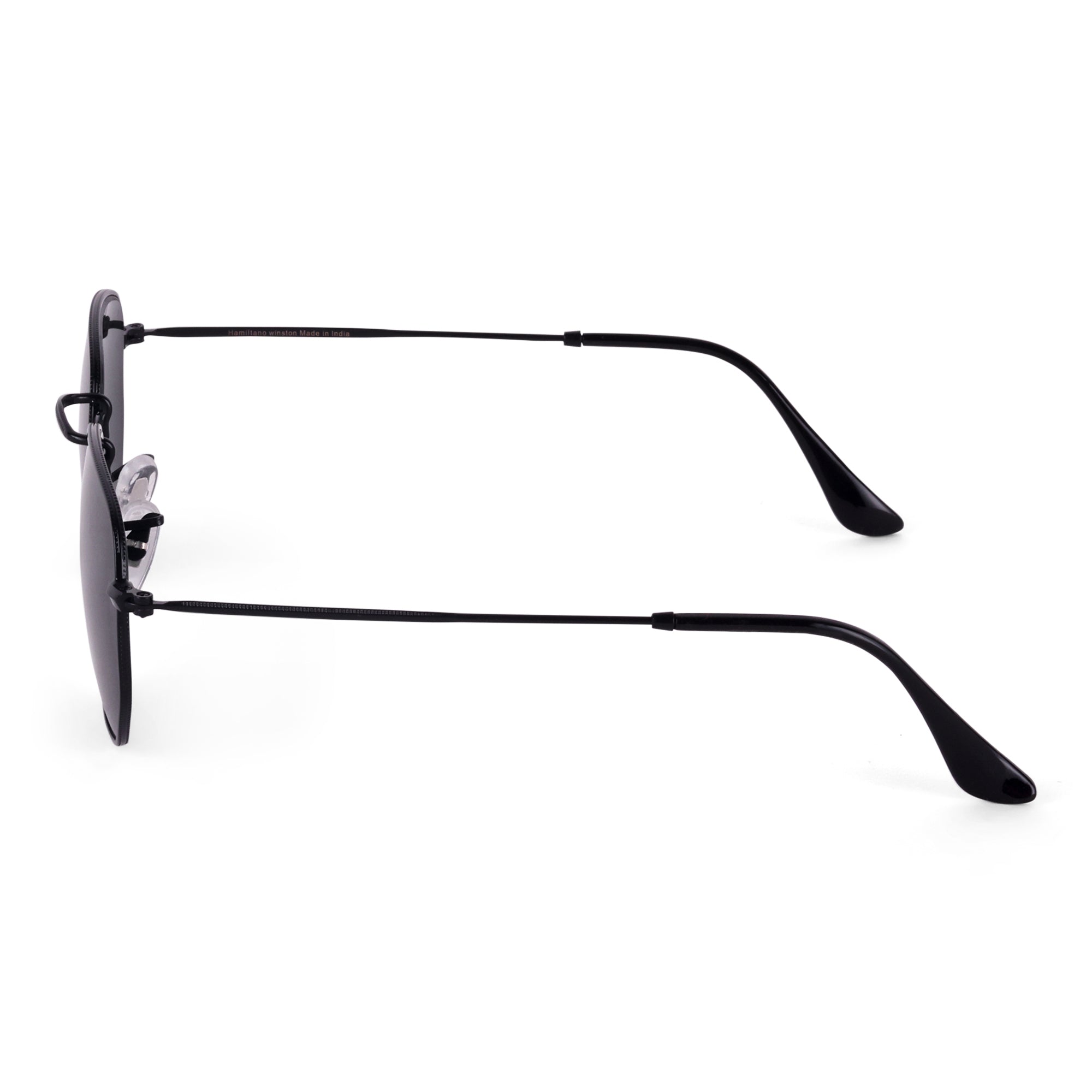 Men Hexagon UV Protected Sunglasses Black