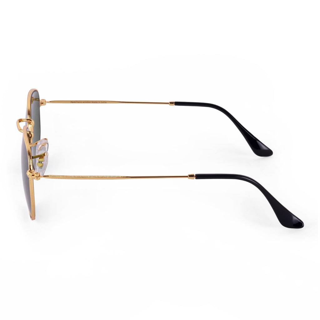 Men Hexagon UV Protected Sunglasses Gery