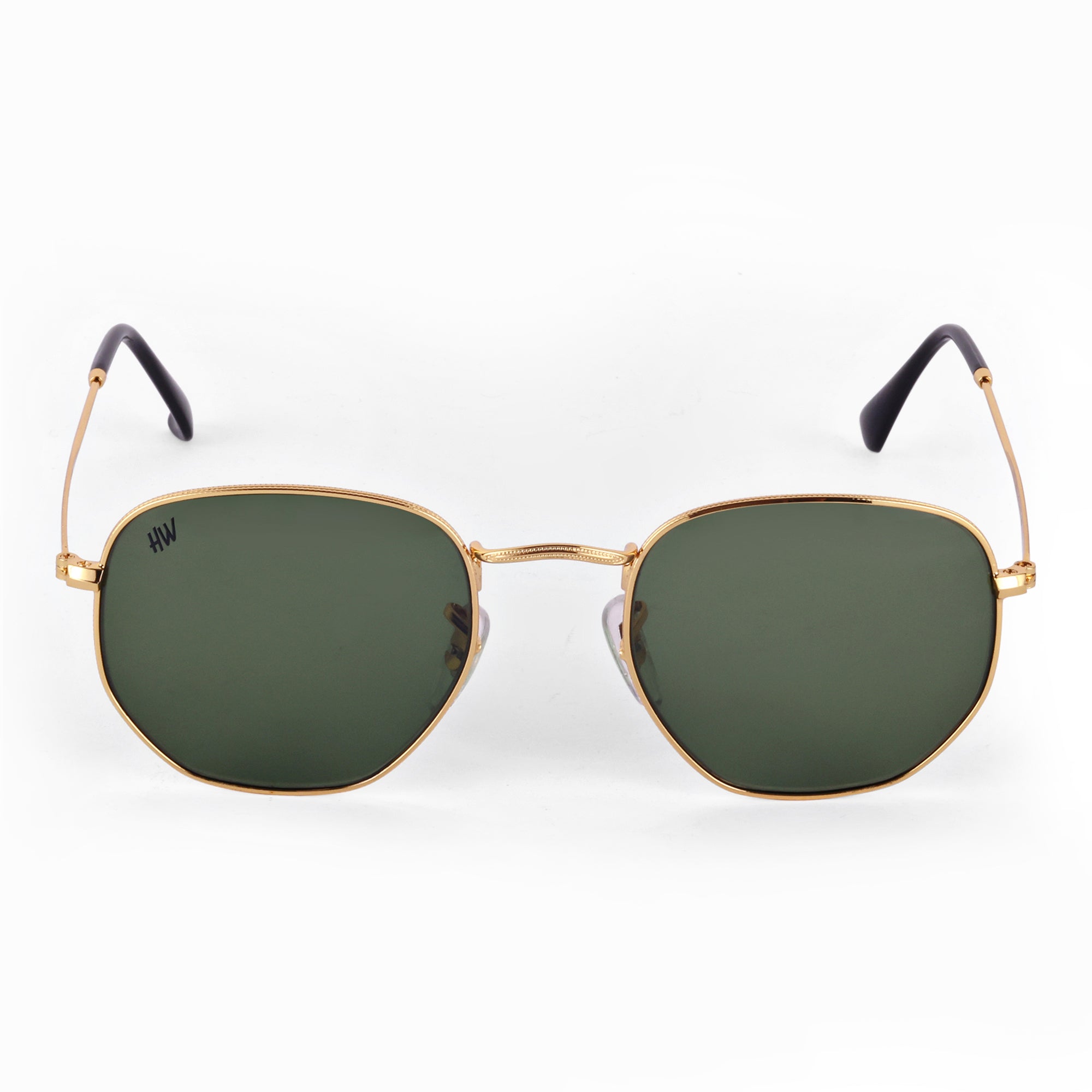Men Hexagon UV Protected Sunglasses Gery