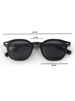 Round black mens sunglasses
