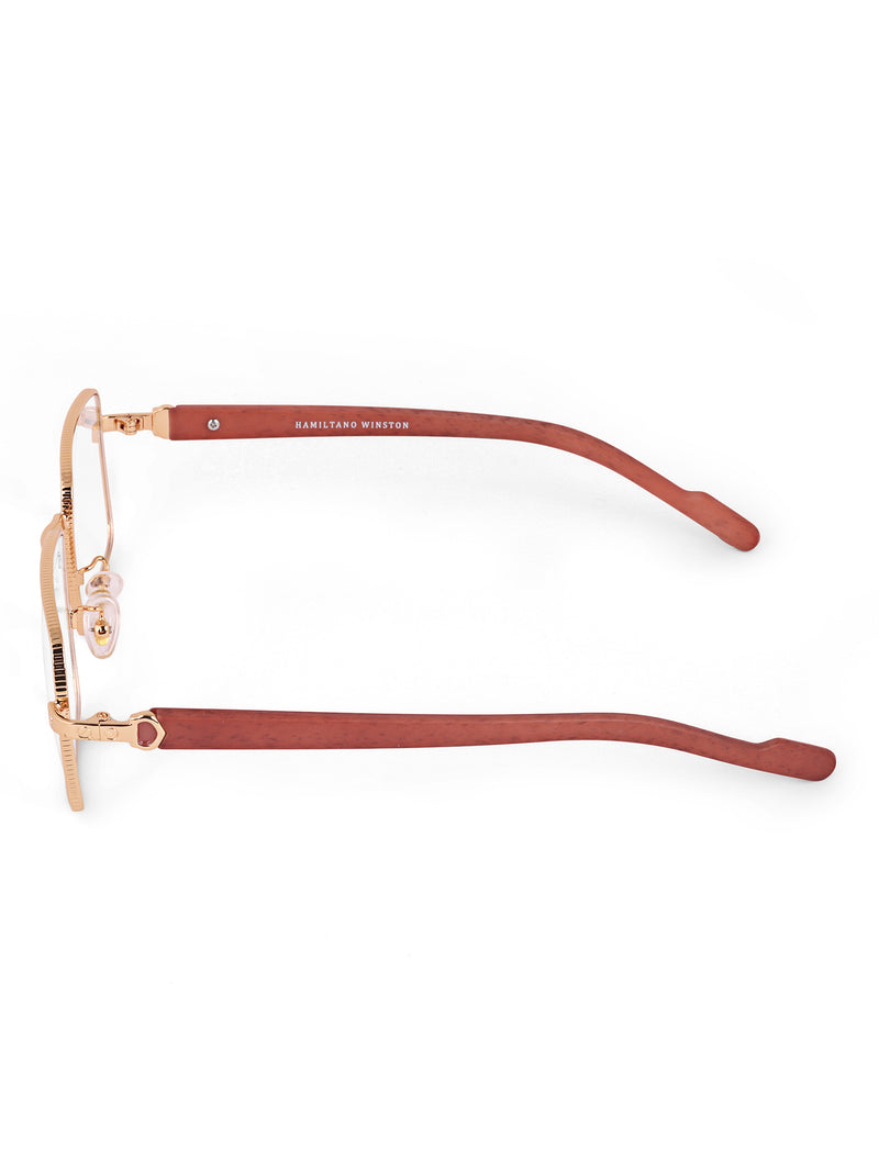 Transparent wayfarer metal optical